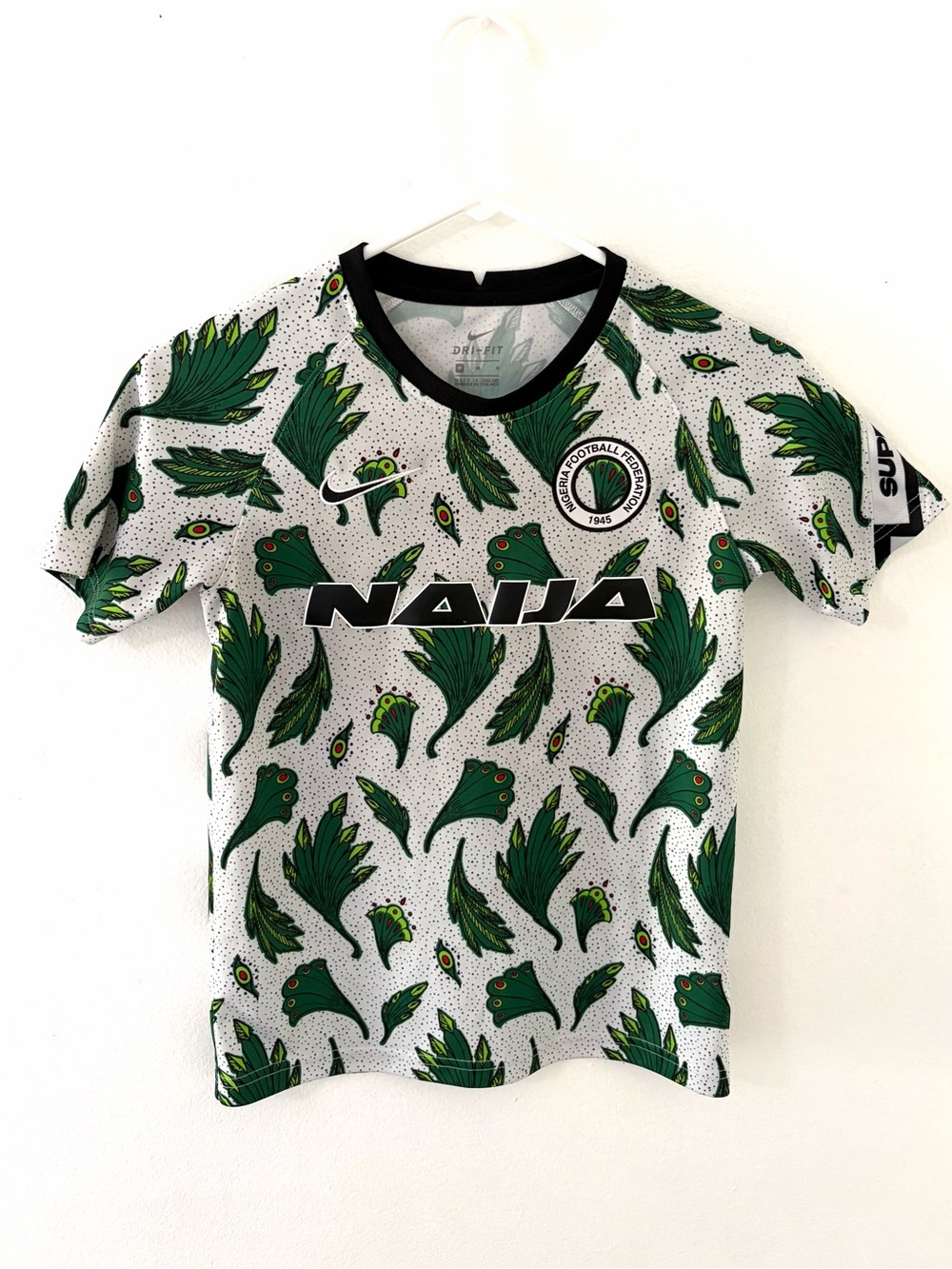 Nike Dr-Fit 2020 Nigeria Pre-Match Kit/Jersey, Size: Youth Medium